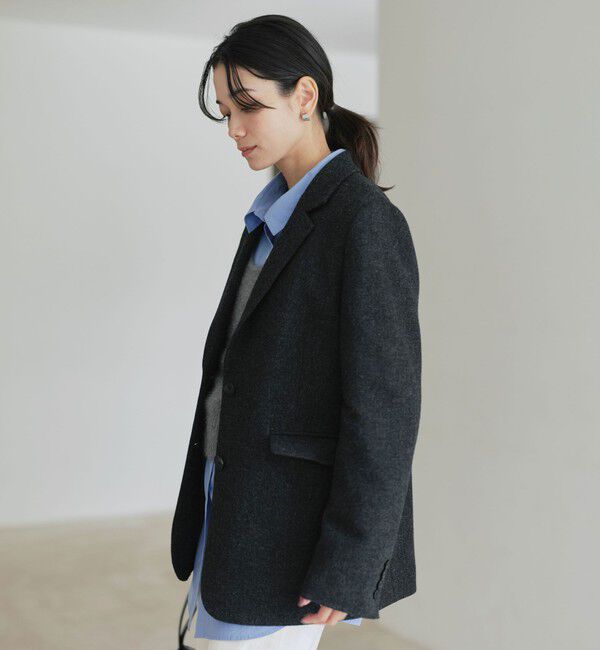 UNITED ARROWS green label relaxing「［size SHORTあり］ウーリー テーラード ジャケット」|テーラードジャケット|