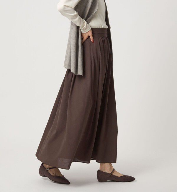 UNITED ARROWS green label relaxing「エアリー ギャザー スカート 2」|フレア|