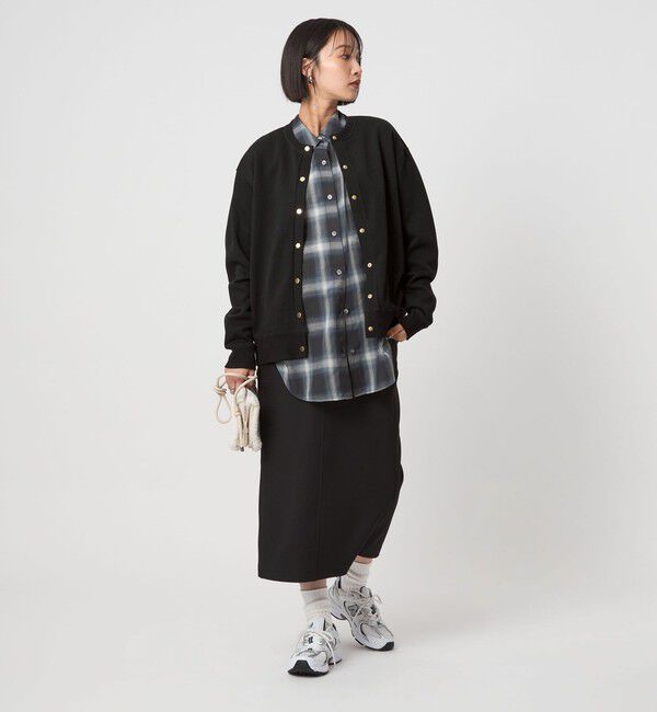 UNITED ARROWS green label relaxing「メタル調 ドットボタン カーディガン」|カーディガン|