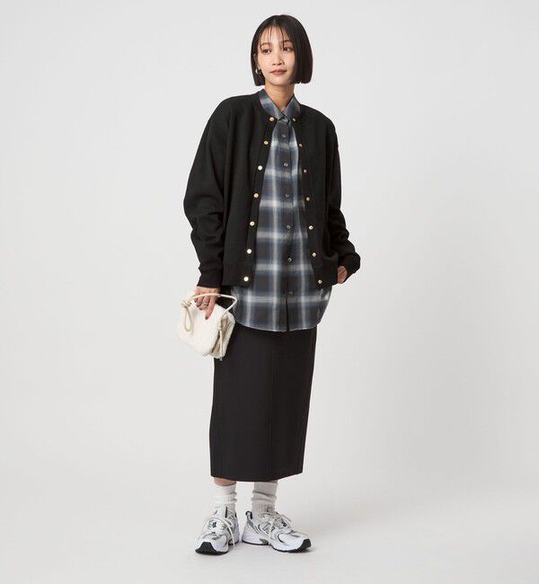 UNITED ARROWS green label relaxing「メタル調 ドットボタン カーディガン」|カーディガン|