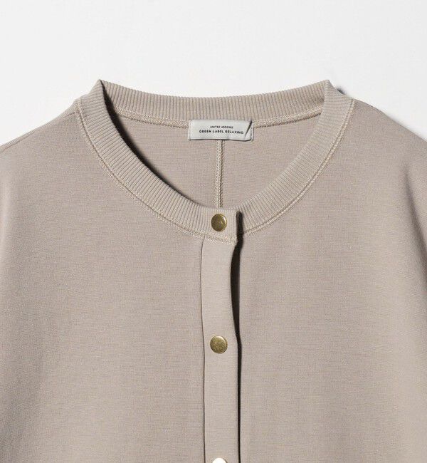 UNITED ARROWS green label relaxing「メタル調 ドットボタン カーディガン」|カーディガン|