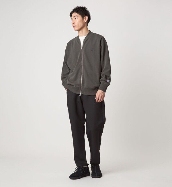 UNITED ARROWS green label relaxing「【別注】＜Champion＞スウェット ジップ リブ ブルゾン」|カーディガン|