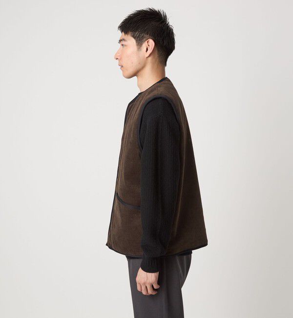 UNITED ARROWS green label relaxing「【別注】＜Barbour＞リバーシブル フェイクファー コーデュロイ ベスト」|その他|