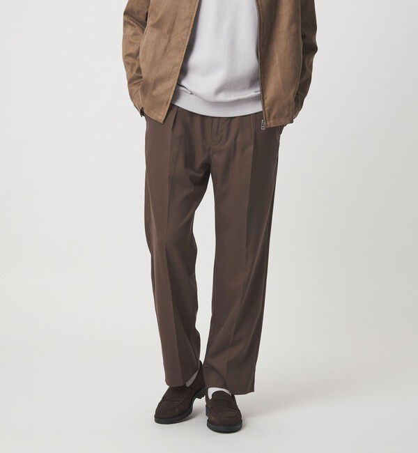 UNITED ARROWS green label relaxing「【別注】＜Dickies＞GLR TR 1プリーツ ワイドテーパード パンツ」|スラックス|DK.BROWN