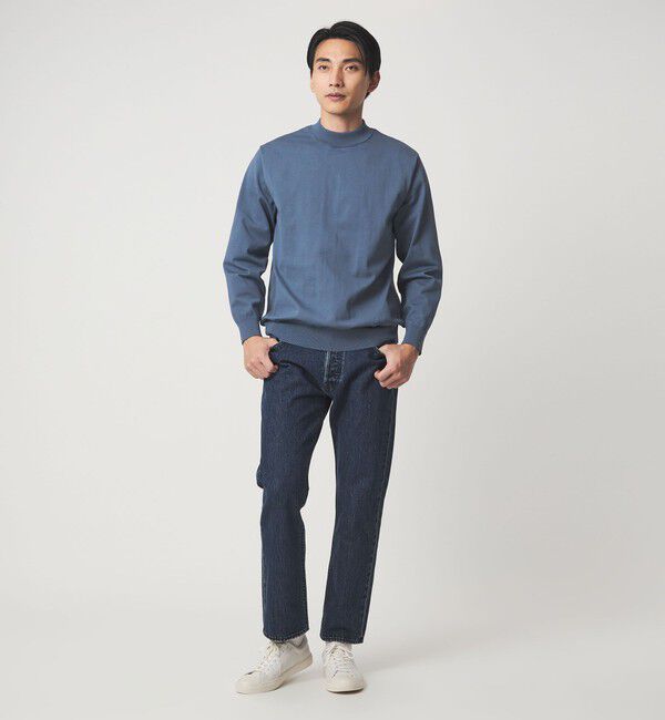 UNITED ARROWS green label relaxing「A+ ポリエステル モックネック ニット -ウォッシャブル-」|ニット・セーター|