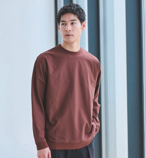 UNITED ARROWS green label relaxing「ハーフ メッシュ クルーネック Tシャツ」|Tシャツ・カットソー|MD.BROWN