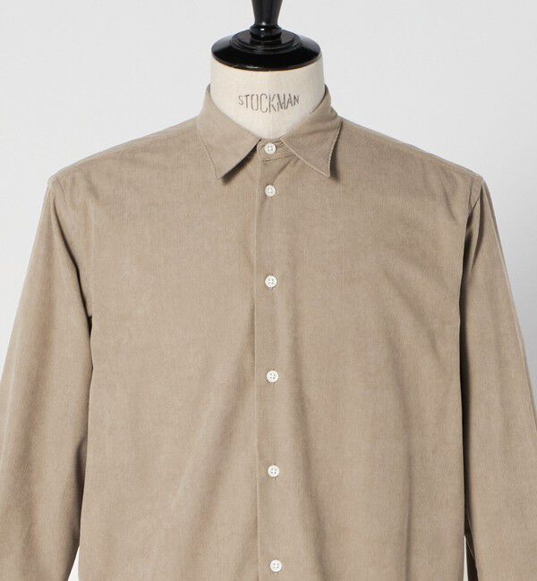 UNITED ARROWS green label relaxing「DC ポリエステル コーデュロイ オーバー シャツ」|シャツ・ブラウス|