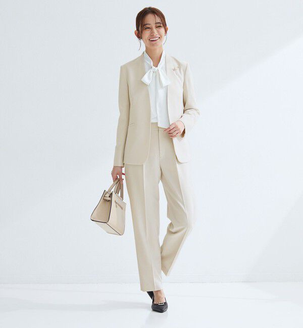 UNITED ARROWS green label relaxing「［size SHORTあり］パウドレ ノーラペル ジャケット ウォッシャブル ストレッチ」|ノーカラージャケット|