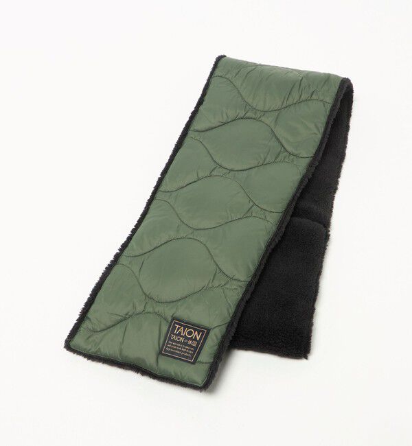 UNITED ARROWS green label relaxing「＜TAION＞ミリタリー リバーシブル ダウンマフラー」|マフラー|