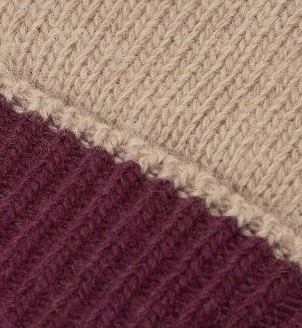 UNITED ARROWS green label relaxing「バイカラー ニット グローブ -タッチパネル対応-」|手袋|