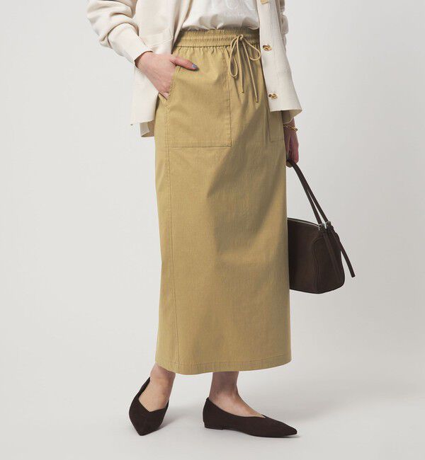 UNITED ARROWS green label relaxing「［size SHORT/TALLあり］オルマイ LI/MIX タイト スカート」|タイト|BEIGE