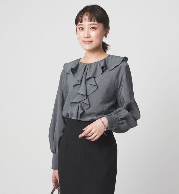 UNITED ARROWS green label relaxing「ラッフル ブラウス」|シャツ・ブラウス|