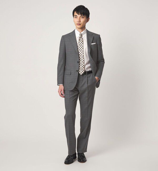 UNITED ARROWS green label relaxing「REDA グレンチェック HX 1プリーツ スーツパンツ」|スーツ|