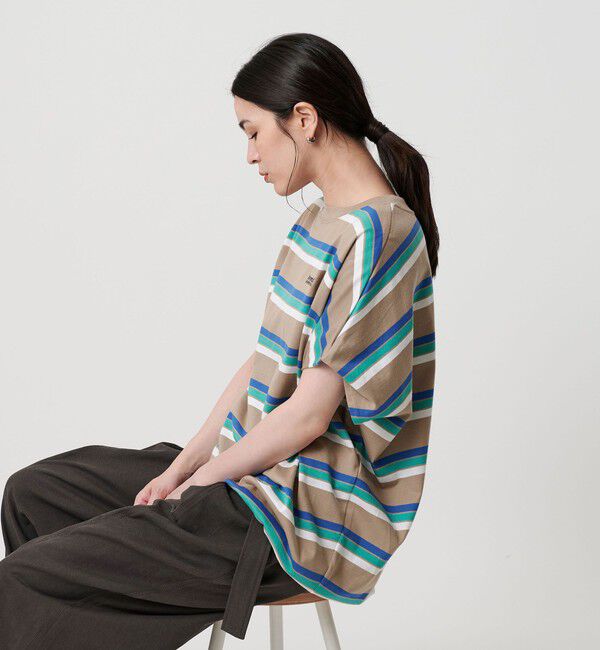 BEAUTY&YOUTH UNITED ARROWS「＜Americana＞マルチボーダー スリーブレス トップス/ベージュ」|Tシャツ・カットソー|