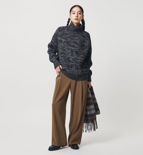 BEAUTY&YOUTH UNITED ARROWS「ポリエステルブレンド ツイルバックゴムパンツ」|スラックス|