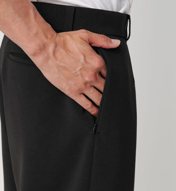 BEAUTY&YOUTH UNITED ARROWS「DUAL PACK 2.0 ワイド オフィサーパンツ -セットアップ対応 ウォッシャブル マルチ機能-」|チノ|