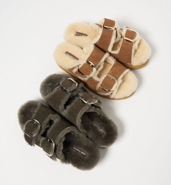 BEAUTY&YOUTH UNITED ARROWS「【別注】＜EMU Australia＞ムートン バックル サンダル」|サンダル|