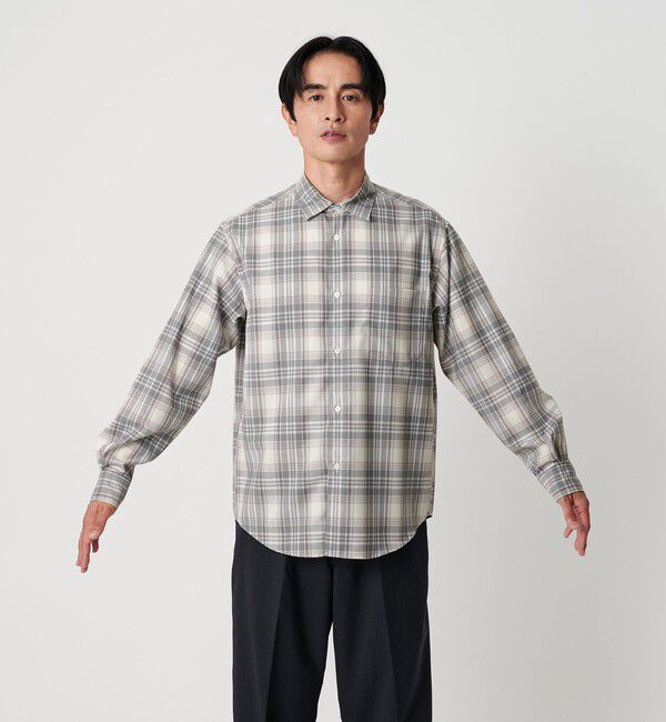 BEAUTY&YOUTH UNITED ARROWS「尾州 TW チェック レギュラーシャツ  FORM TAPERD型 ウォッシャブル MADE IN JAPAN」|シャツ・ブラウス|