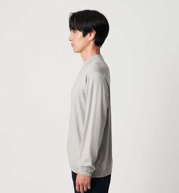 BEAUTY&YOUTH UNITED ARROWS「コットン カシミヤ ブレンド ジャケット ネック Tシャツ 」|ニット・セーター|