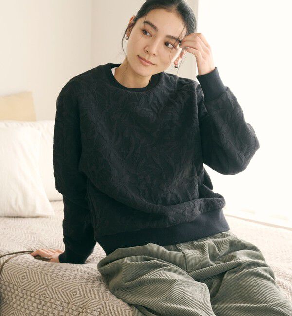 BEAUTY&YOUTH UNITED ARROWS「ボタニカルジャガード プルオーバー」|Tシャツ・カットソー|