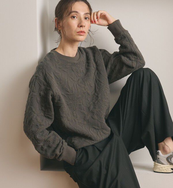 BEAUTY&YOUTH UNITED ARROWS「ボタニカルジャガード プルオーバー」|Tシャツ・カットソー|