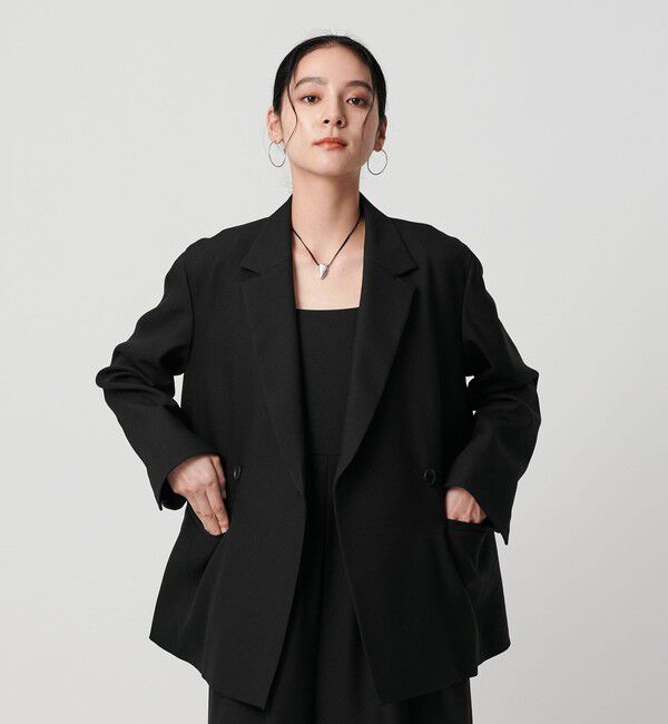 BEAUTY&YOUTH UNITED ARROWS「【WEB限定 Wardrobe DAILY MINIMAL】ウールライク メランジダブルジャケット ウォッシャブル」|テーラードジャケット|