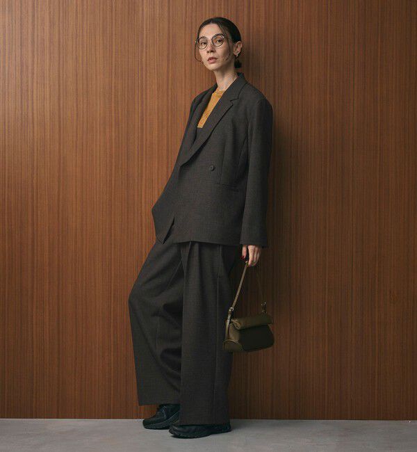 BEAUTY&YOUTH UNITED ARROWS「【WEB限定 Wardrobe DAILY MINIMAL】ウールライク メランジダブルジャケット ウォッシャブル」|テーラードジャケット|
