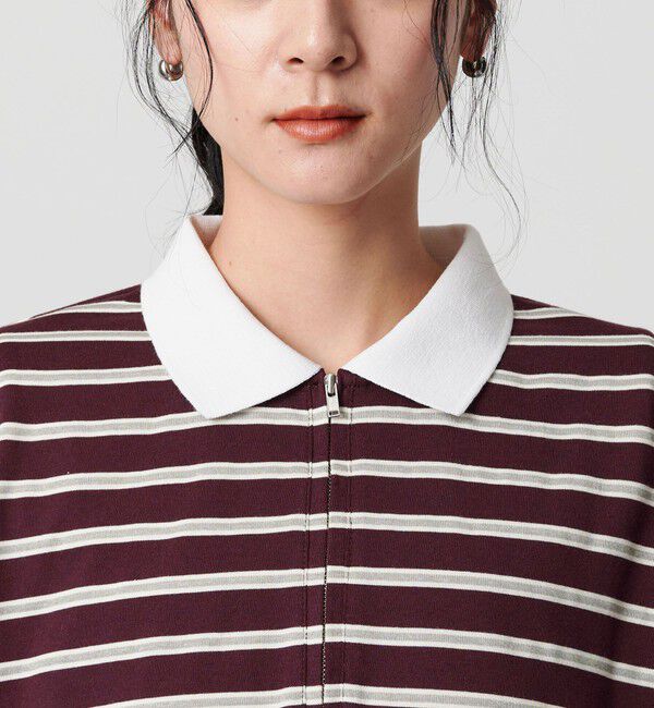 BEAUTY&YOUTH UNITED ARROWS「【WEB限定】マルチボーダー ハーフジッププルオーバー」|Tシャツ・カットソー|