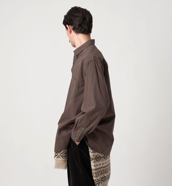 STEVEN ALAN「＜Steven Alan＞ ポプリン グラフチェック レギュラーカラー シャツ LOOSE」|シャツ・ブラウス|