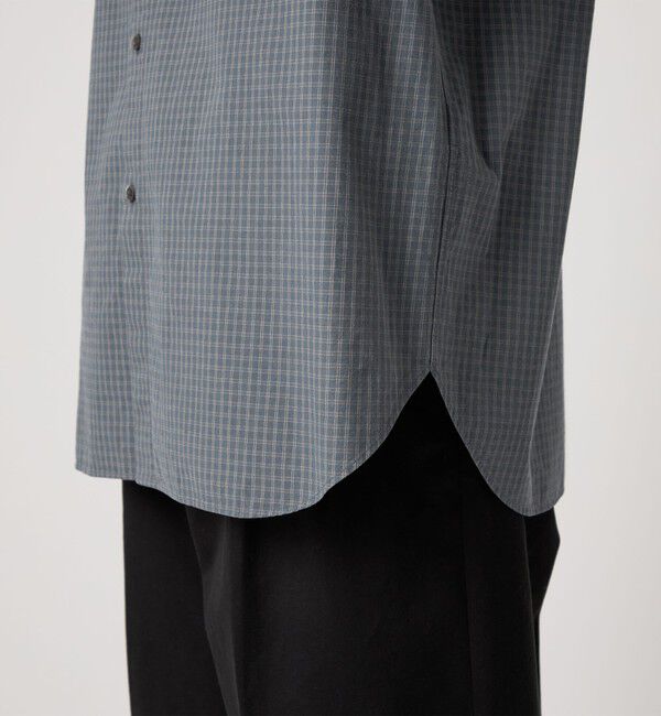 STEVEN ALAN「＜Steven Alan＞ ポプリン グラフチェック レギュラーカラー シャツ LOOSE」|シャツ・ブラウス|