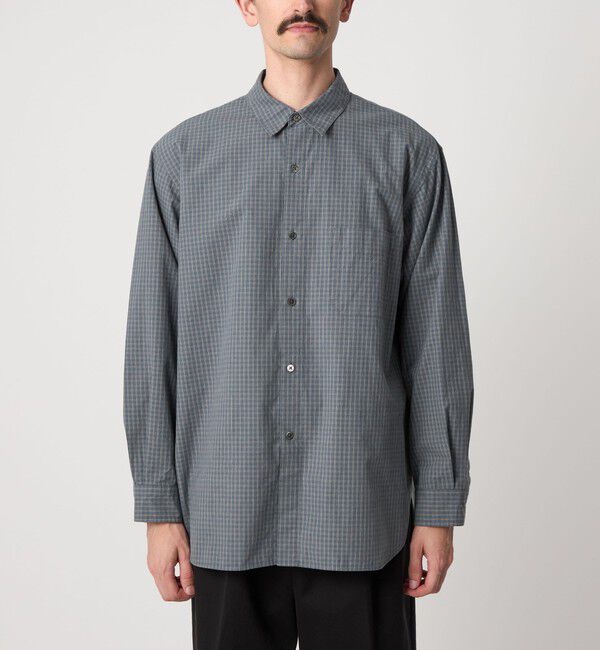 STEVEN ALAN「＜Steven Alan＞ ポプリン グラフチェック レギュラーカラー シャツ LOOSE」|シャツ・ブラウス|