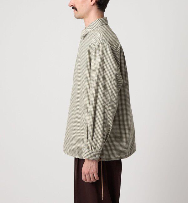 STEVEN ALAN「＜Steven Alan＞ チェック ジップ プルオーバー シャツ LOOSE」|シャツ・ブラウス|