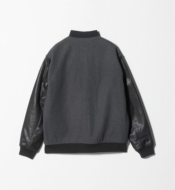 BEAUTY&YOUTH UNITED ARROWS「【WEB限定 WARDROBE SMART】グレーメルトン レザーライク スタジャン」|ブルゾン・スタジャン|