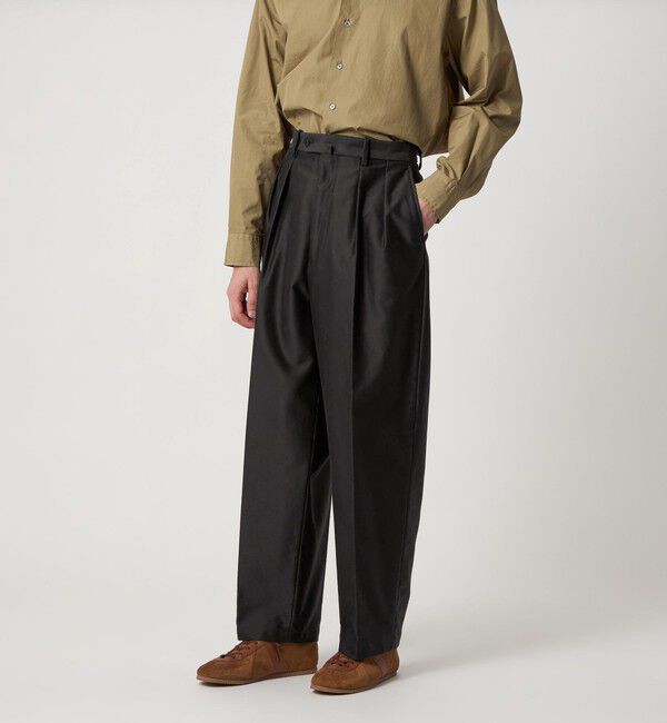 STEVEN ALAN「＜Steven Alan＞ カベ モールスキン インツープリーツ ドレス トラウザーズ」|チノ|