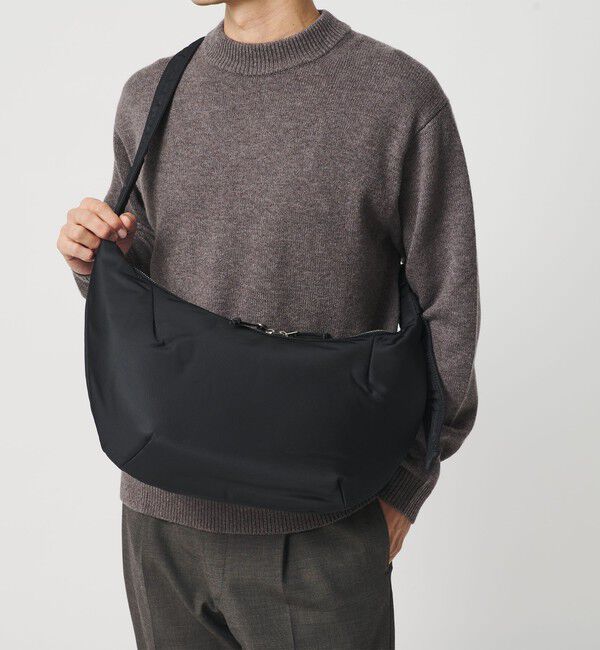 BEAUTY&YOUTH UNITED ARROWS「ナイロン ツイル ムーン ショルダー バッグ」|ショルダー・メッセンジャー|BLACK