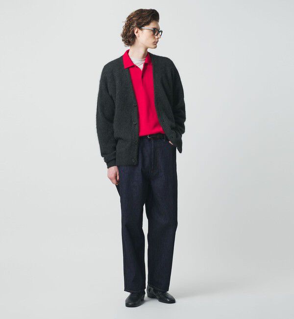 BEAUTY&YOUTH UNITED ARROWS「ワンウォッシュ バギー テーパード デニムパンツ」|チノ|NAVY