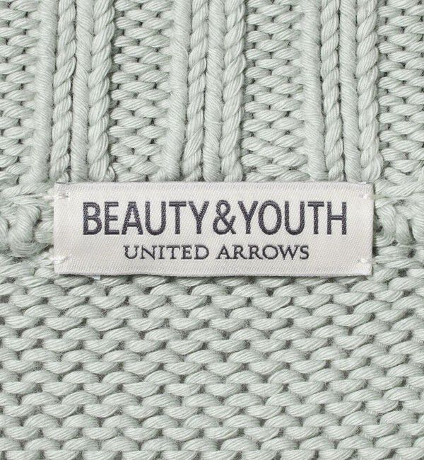 BEAUTY&YOUTH UNITED ARROWS「コード ヤーン ハーフ ジップ ニット ウォッシャブル」|ニット・セーター|