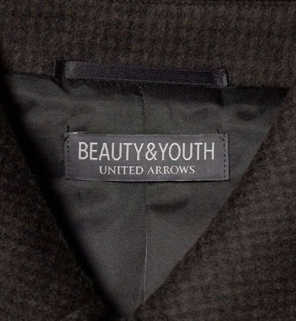 BEAUTY&YOUTH UNITED ARROWS「120S メルトン チェック バルカラーコート」|その他|