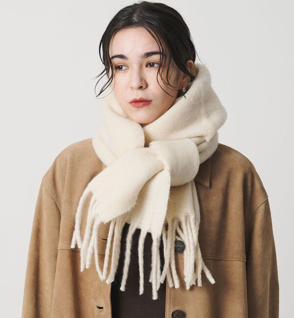 BEAUTY&YOUTH UNITED ARROWS「リバーシブル ソフト マフラー」|マフラー|OFF WHITE