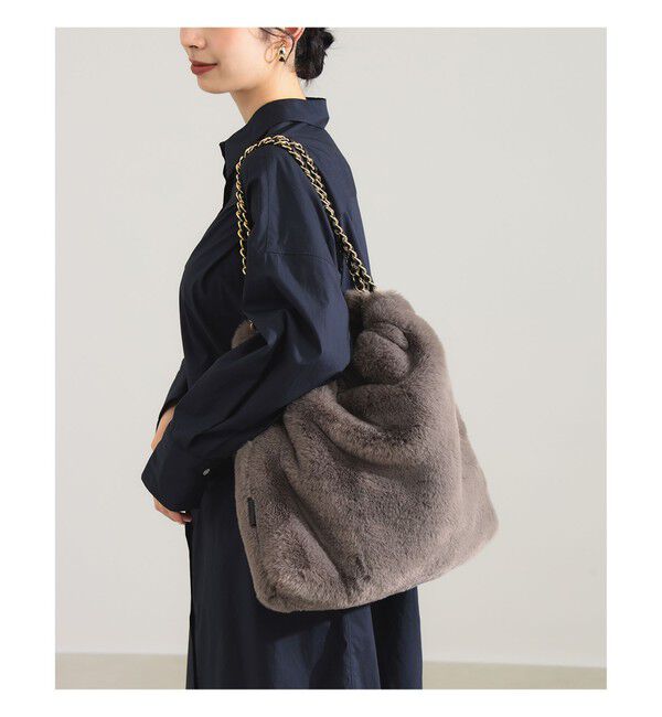 Demi-Luxe BEAMS 「VIOLAd&rsquo;ORO / エコファー チェーン バッグ」|トートバッグ|