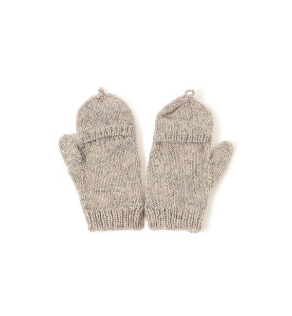 BEAMSBOY「手編み フラワー刺繍 ミトン」|手袋|