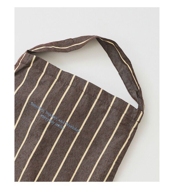 Ray BEAMS 「【WEB限定】beej / ワンショルダー バッグ ストライプ」|トートバッグ|BROWN