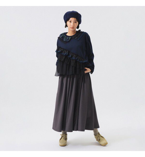 BEAMSBOY「【別注】TORI-TO / フリルカラー Tシャツ」|Tシャツ・カットソー|