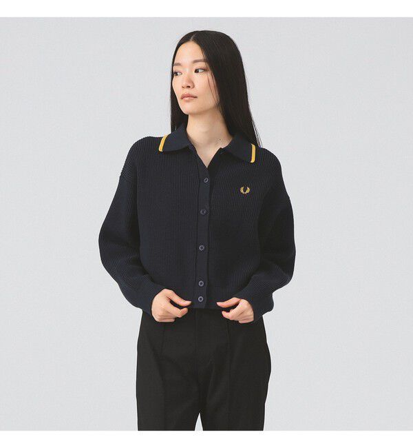 Ray BEAMS 「【別注】FRED PERRY / Tipped Collar Cardigan」|ニット・セーター|