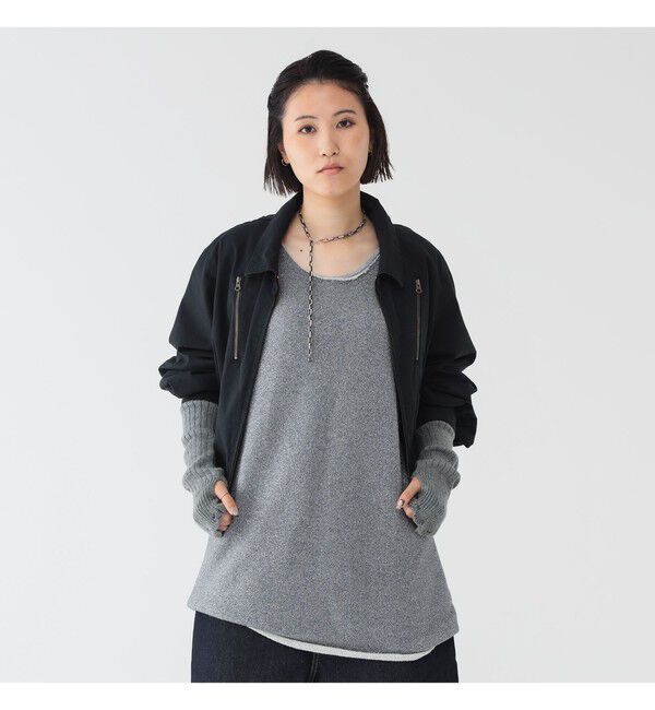 BEAMSBOY「maturely / ダメージ アームウォーマー」|手袋|