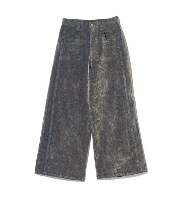 Ray BEAMS 「フロッキー デニム ワイド パンツ」|デニム|