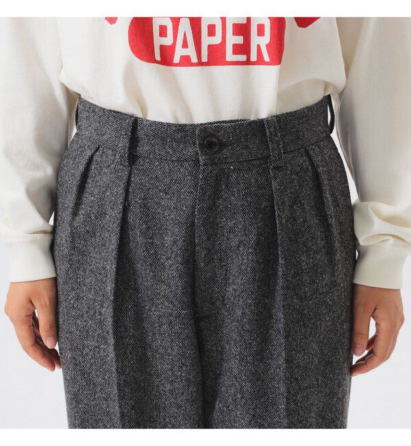 BEAMSBOY「ツイード ワイド スラックス」|スラックス|
