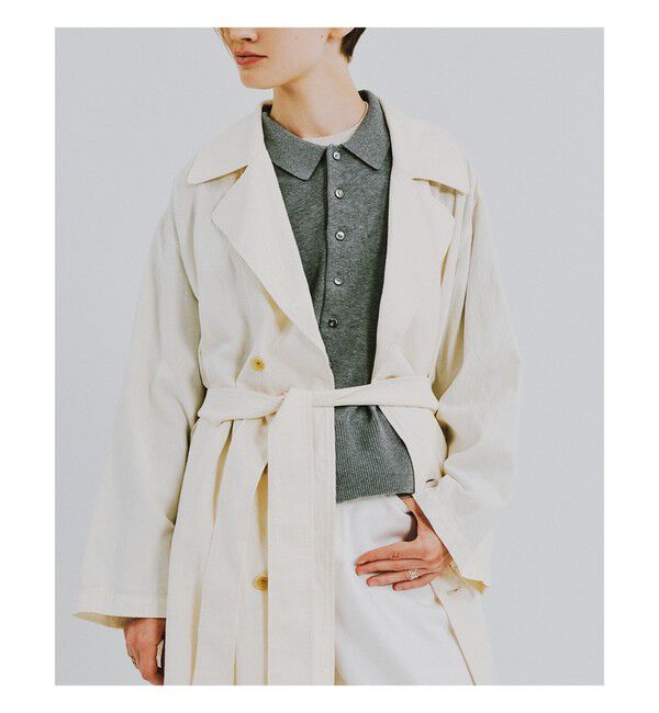 BEAMSBOY「コットン リネン ビッグ コート」|ダッフルコート|