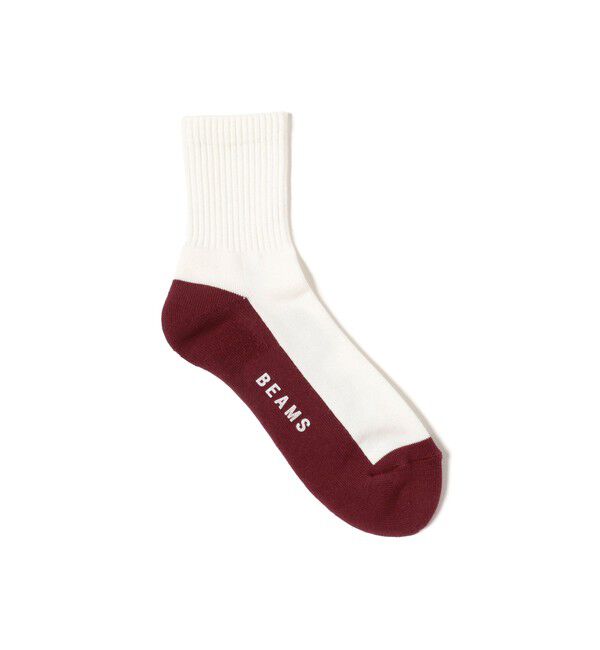 BEAMS「スイッチ ボトム ソックス」|ソックス|WHITE