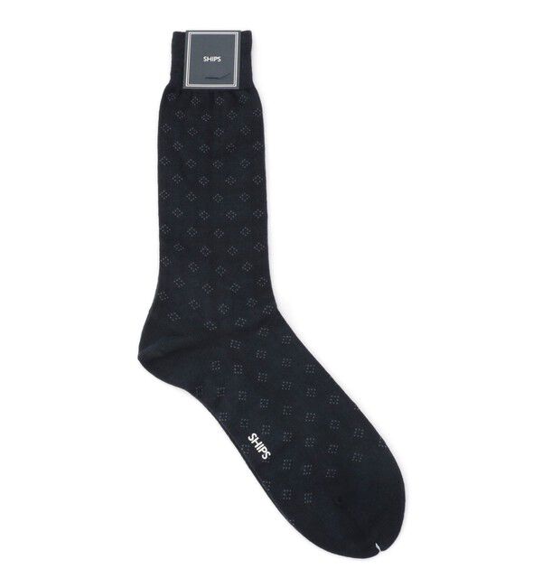 SHIPS「SHIPS: シャドー コモン コットン ドレス ソックス」|ソックス|ネイビー